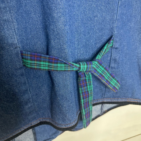 Vintage Napa Valley Denim Plaid Detail Vest – Made in USA -Women's Size Medium - Picture 7 of 7